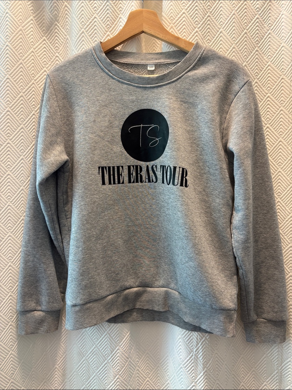 TAYLOR SWIFT The Eras Tour Gray Sweatshirt Small